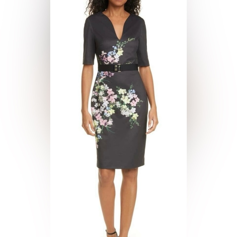 Ted Baker Soliaa Pergola Floral Bodycon Dress - Picture 2 of 5